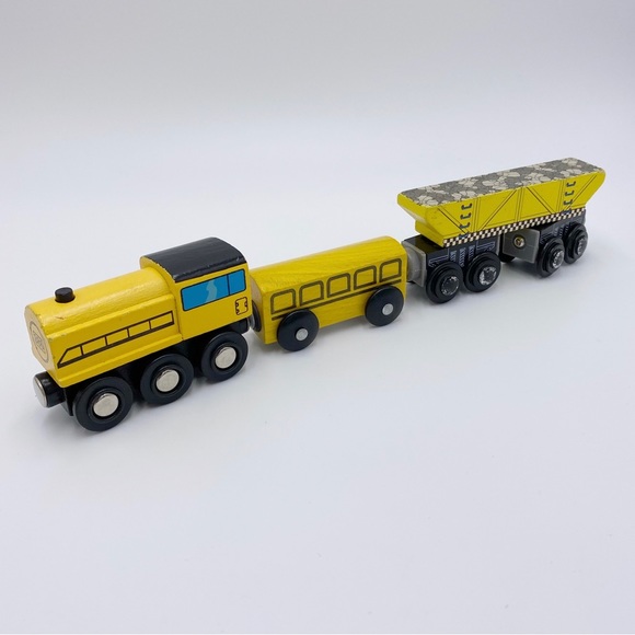 Assorted Wooden Trains & Train Tracks 20 Items In The Lot - Picture 11 of 14